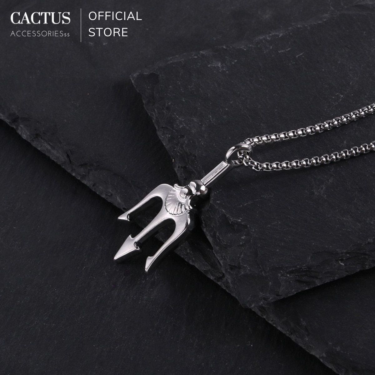 Dây chuyền Đinh ba thép titan không gỉ - Cactus Accessoriess