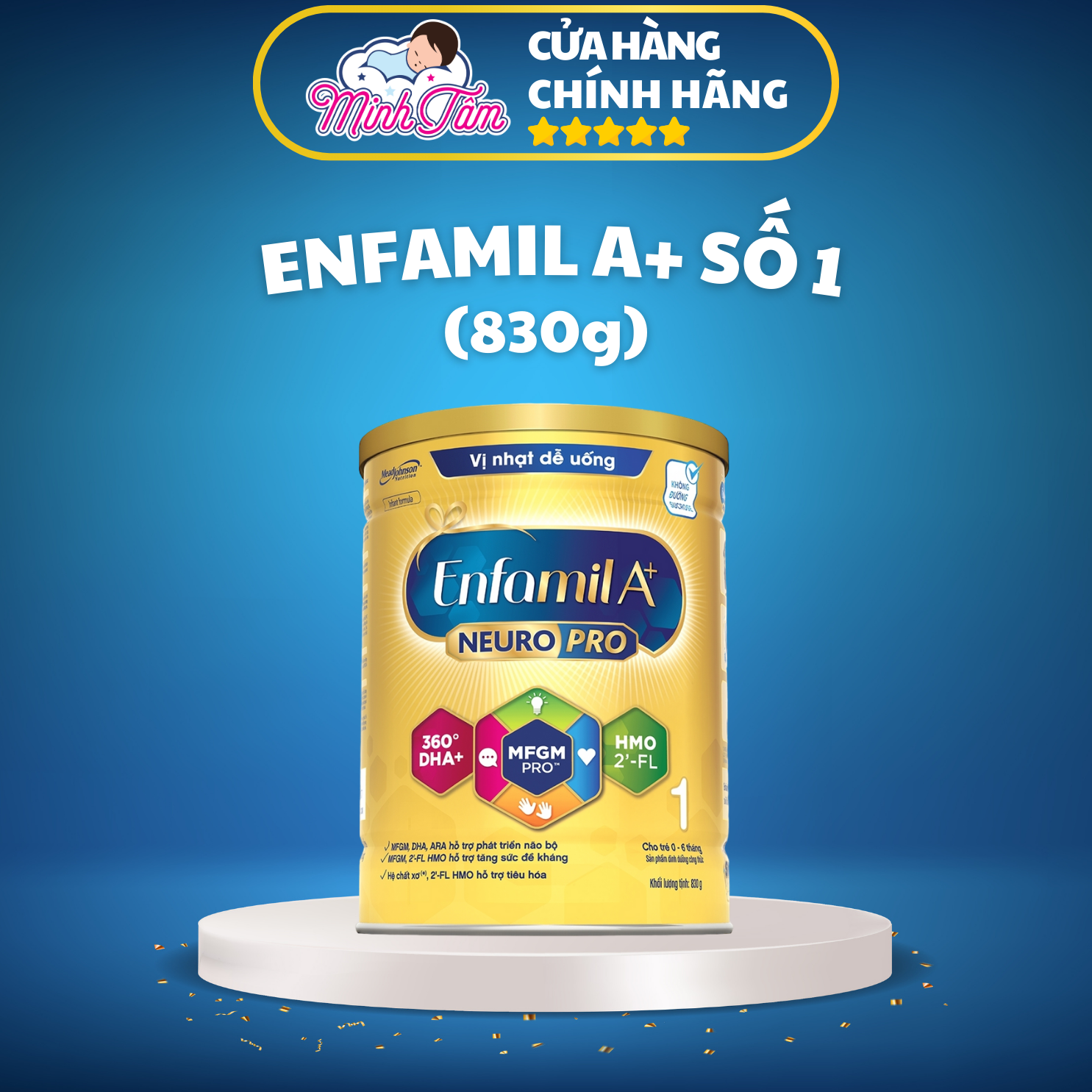 Sữa bột Enfamil A+ HMO số 1 (830g)