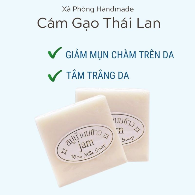 Xà Phòng Cám Gạo Thái Lan Jam Rice Milk Soap