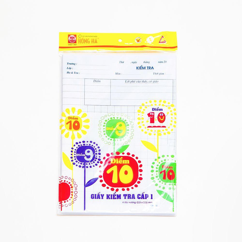 Giấy kiểm tra 4 ôly hồng hà 4919