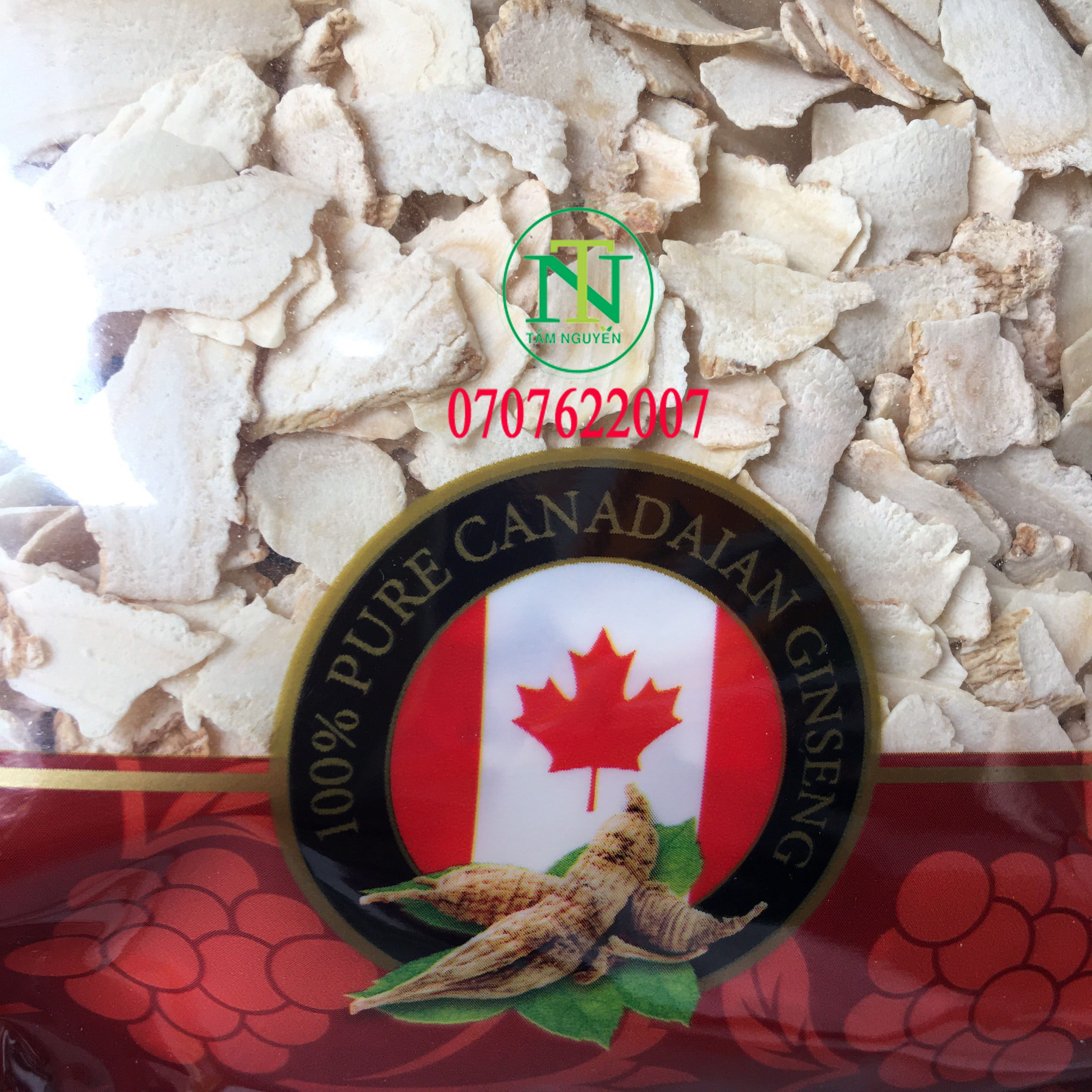 Nhân sâm Canada thái lát túi 80g Only Natural