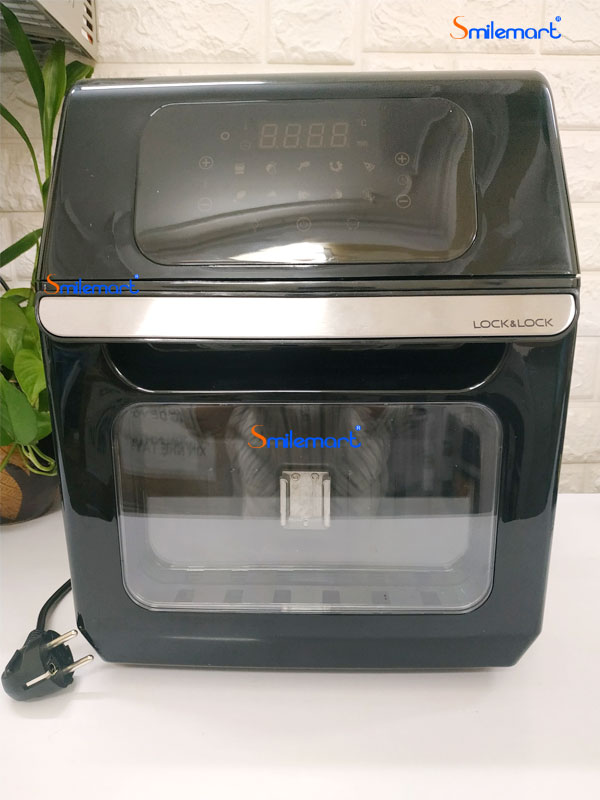 [BH chính hãng 1 NĂM] Nồi chiên không dầu Lock&Lock EJF696 - 12L, 1800W, 10  chế độ nấu