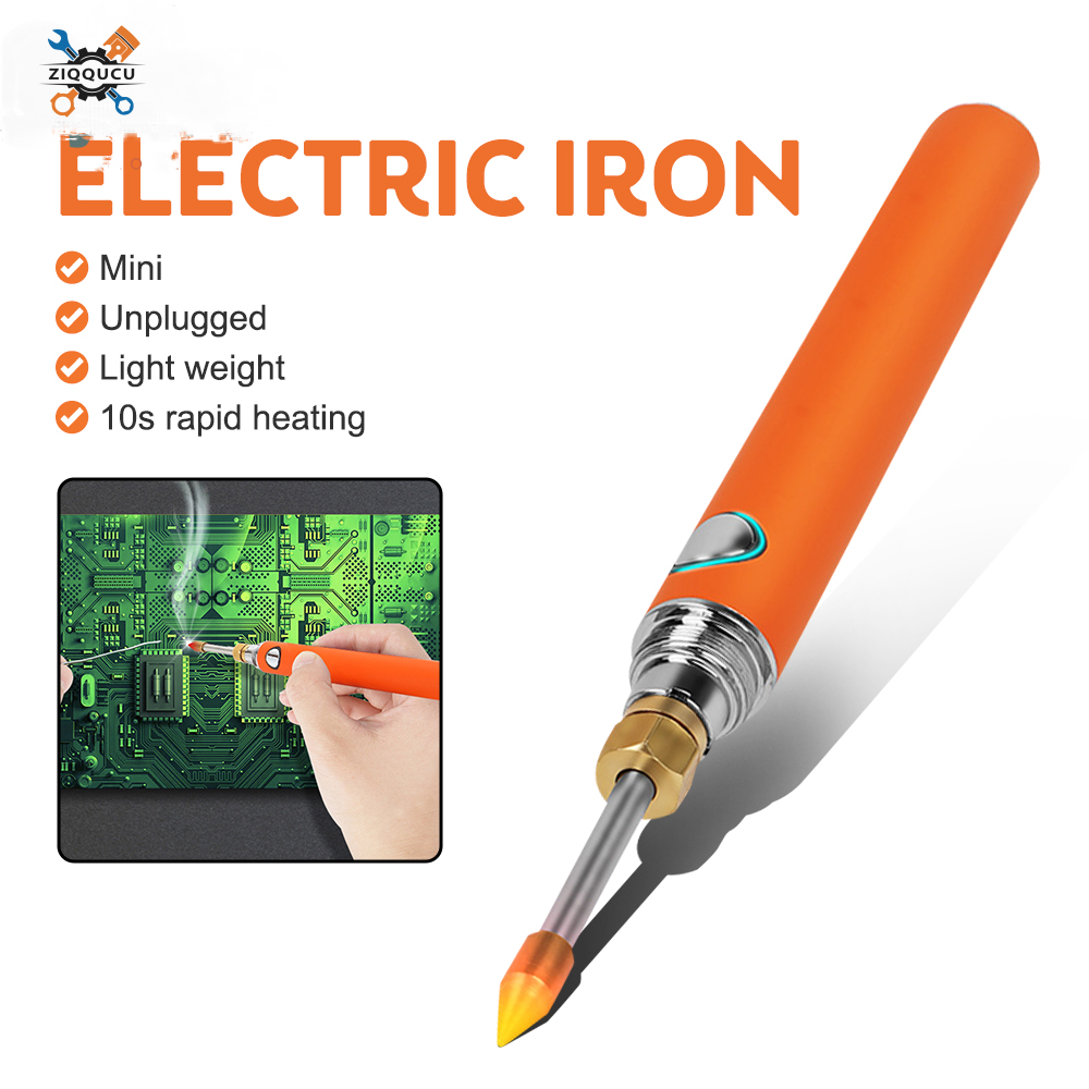 Ziqqucu Soldering Iron Welding Durable Safe Portable Heat Resistant Soldering Pen Mini Electric Wireless Charging Repair Tool