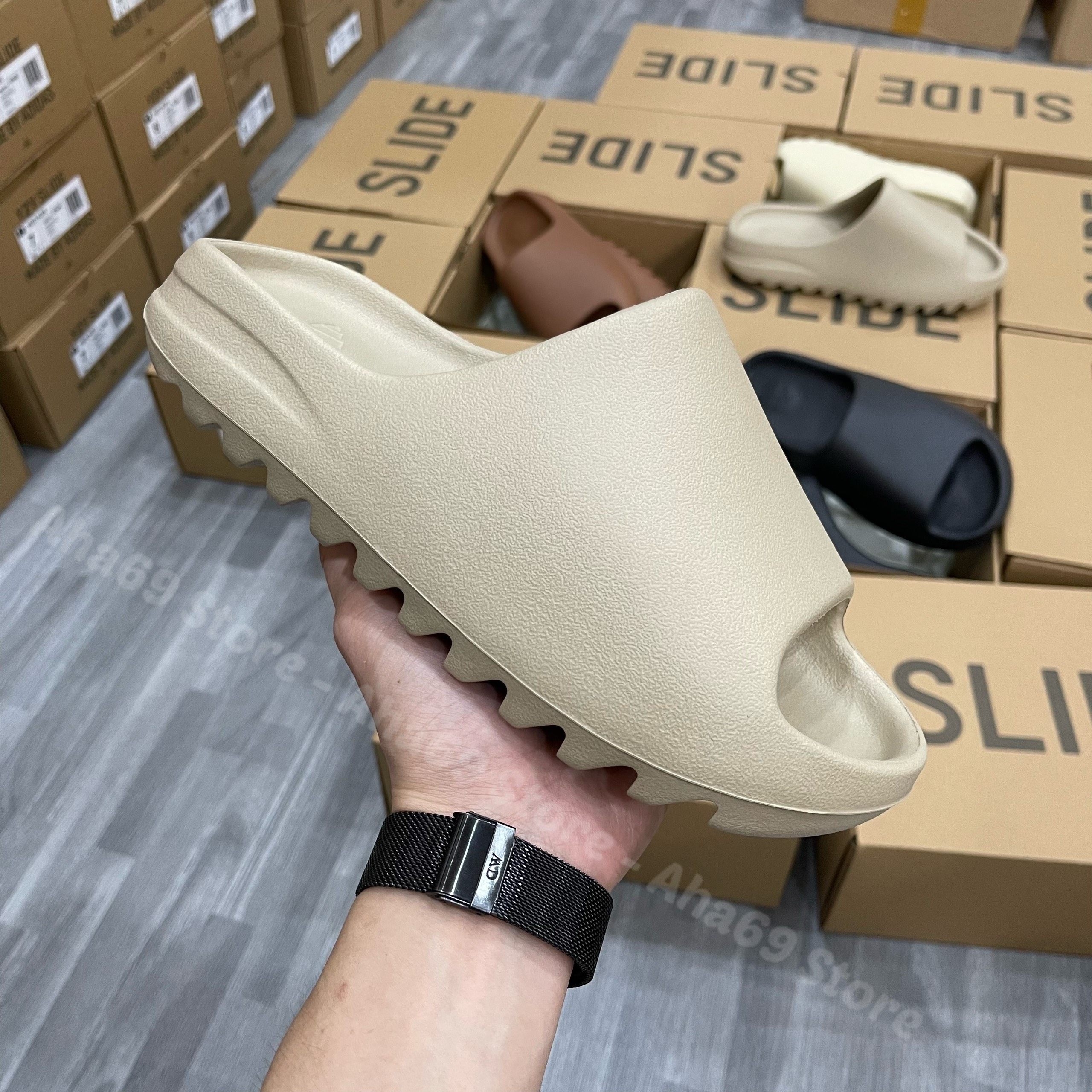 [Aha69Store] Full Box | Dép Yz Slide 2023 - Vân Nhám Cao Cấp | High Quality