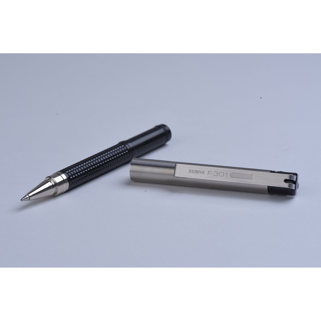 Bút Bi Cao Cấp ZEBRA PEN F.301 Compact 0.7mm – Mực Xanh, Thân Kim Loại Bền Đẹp, Viết Mượt Nét Đậm, Nhẹ 12.3g, Bút Bi Văn Phòng/Ký Tên, Hàng Chính Hãng