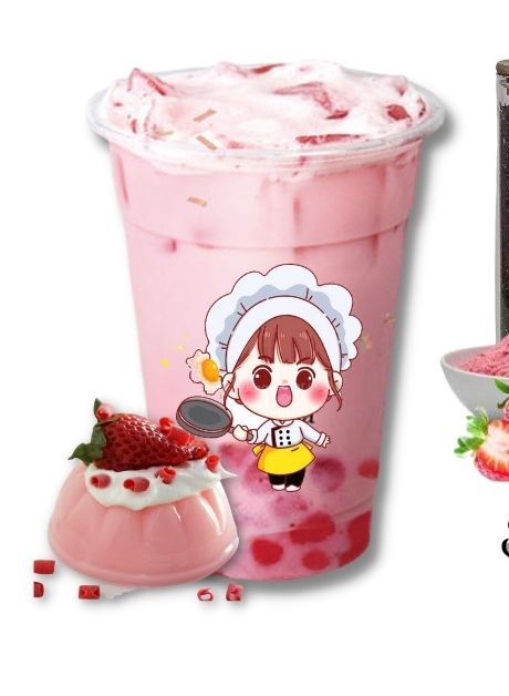 PUDDING DÂU 500G TỰ PHA - NGUYÊN LIỆU BẾP NGON