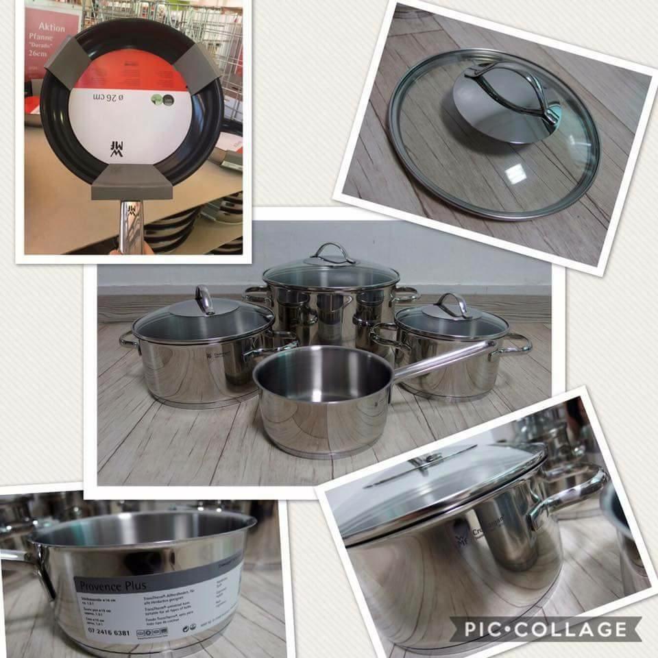 [Trả góp 0%](Hàng Đức) Bộ nồi WMF Provence Plus 5 món (4 nồi 1 quánh) 0721056380