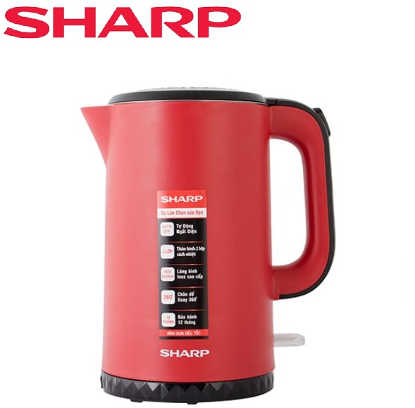 Bình đun siêu tốc Sharp EKJ-17EVPS 1.8 lít (4 màu)