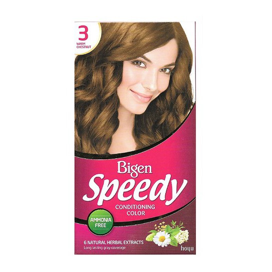 Thuốc Nhuộm Tóc Bigen Speedy Warm Chestnut - Số 3