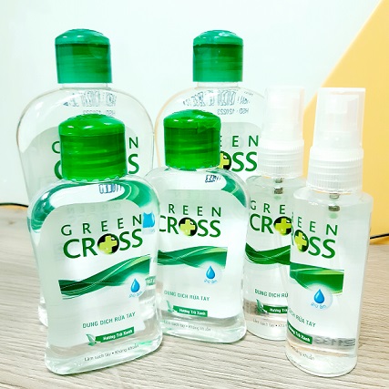 Nước rửa tay khô Green Cross 250ml