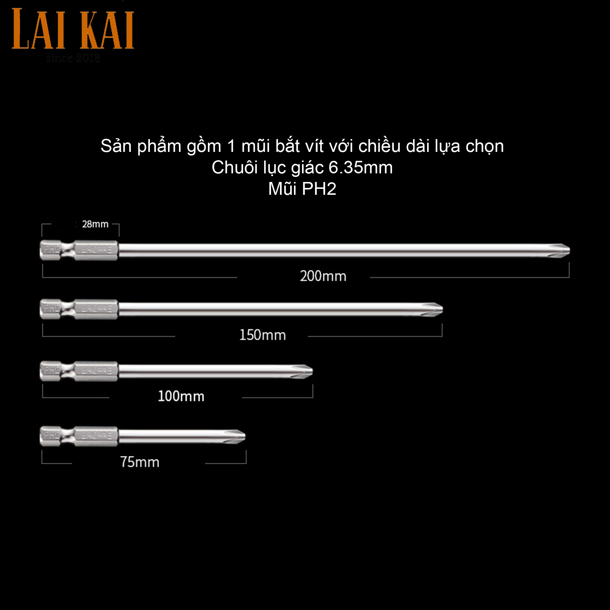 [HCM]Mũi bắt vít chuôi lục giác