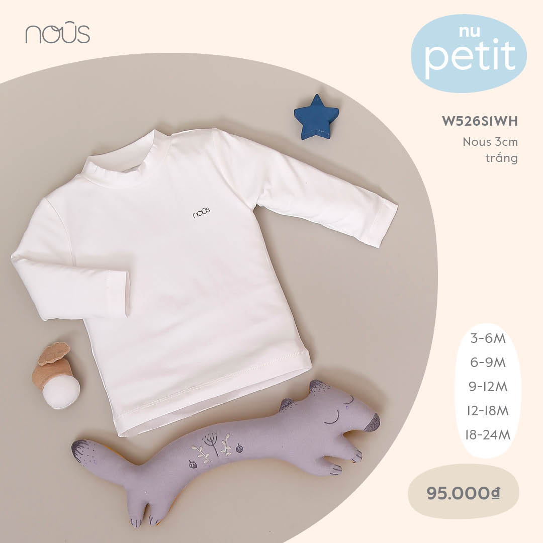 ÁO GIỮ NHIỆT NOUS CỔ 3 PHÂN, 5 PHÂN