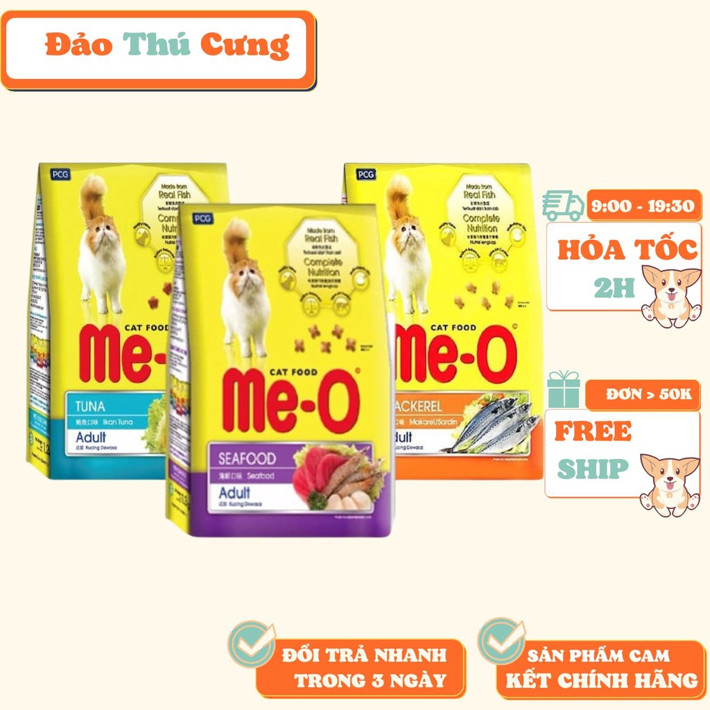 [1.2kg] Hạt Me-O Cho Mèo Trưởng Thành