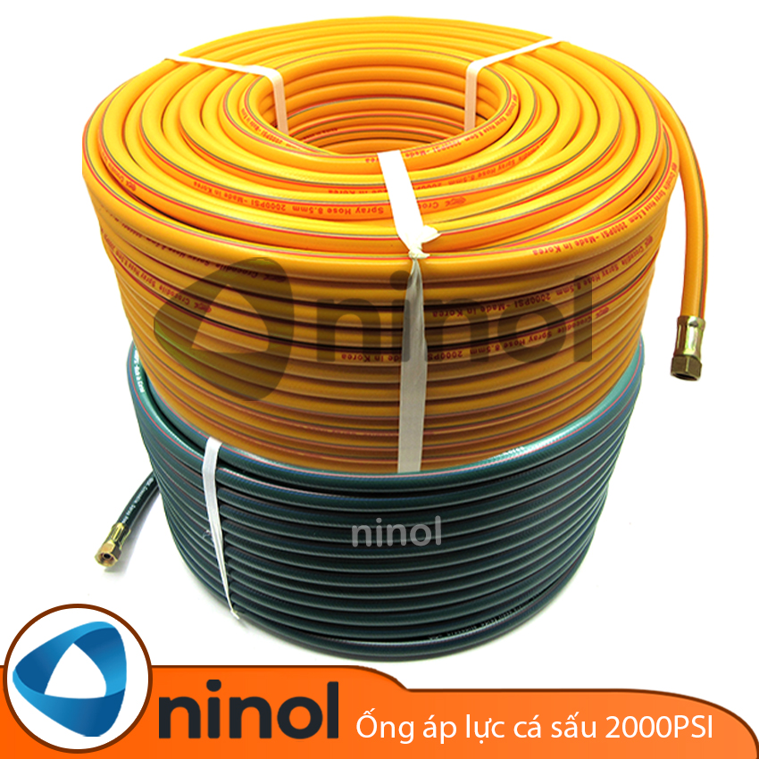 Ống xịt thuốc sâu, tưới tiêu, dây rửa xe áp lực cao hiệu Cá Sấu - Crocodile Hàn Quốc 50-100 mét