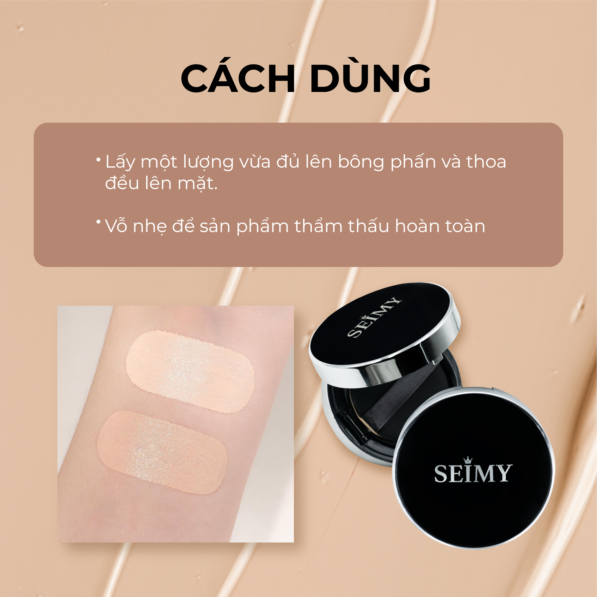 Phấn nước SEIMY - Top Skin Perfect Cushion 15g