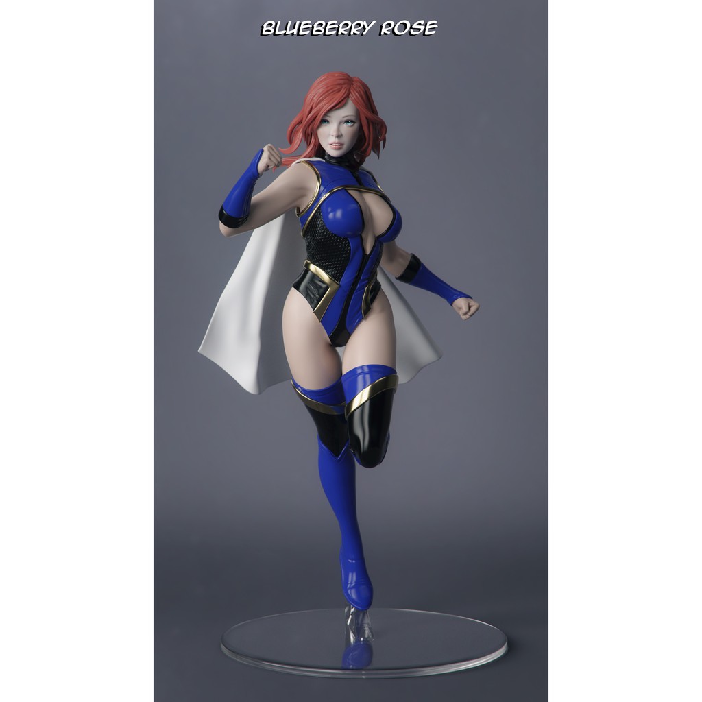 File in 3D Female Super Hero