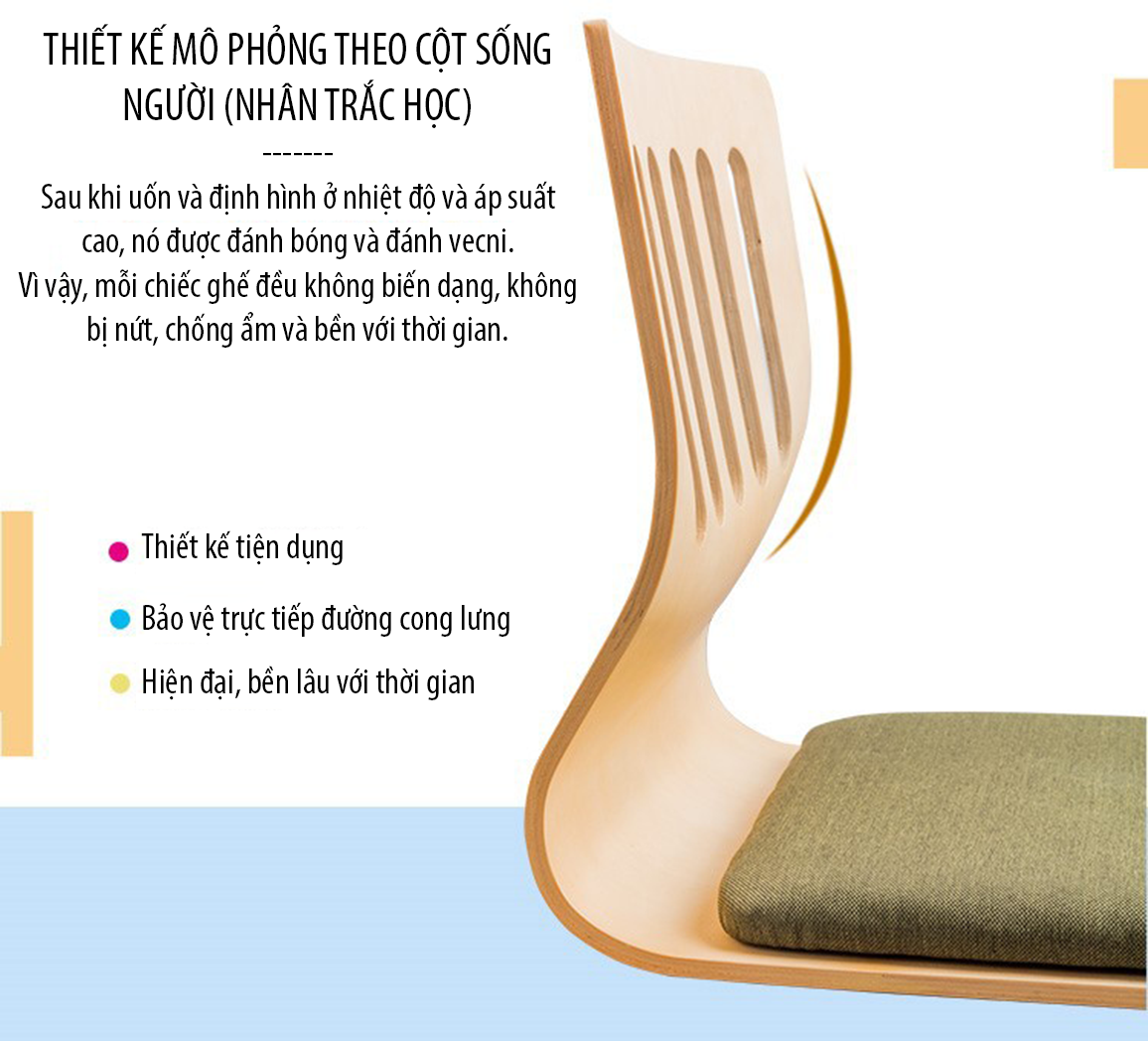 Ghế bệt gỗ kiểu nhật D227 ( Hàng nhập khẩu )