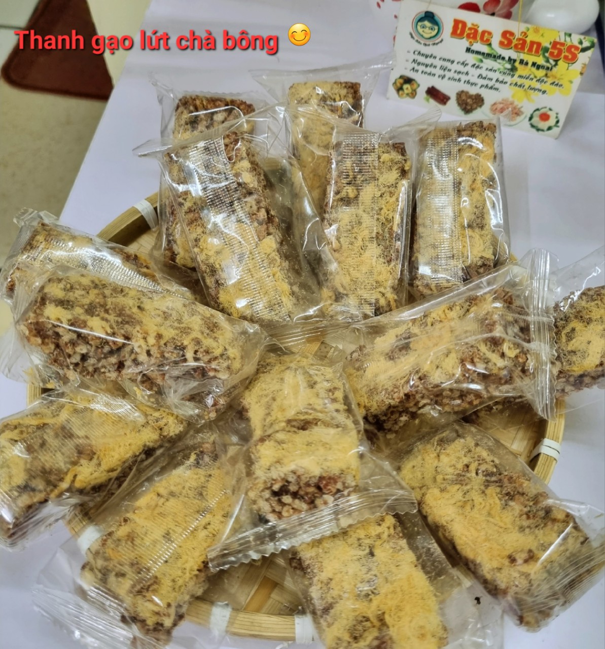 Thanh gạo lứt chà bông Đặc sản 5S