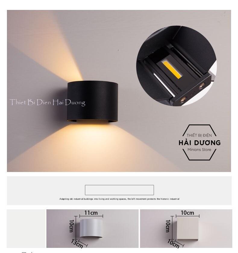 Đèn Tường Led Tròn Chống Nước 378 7w