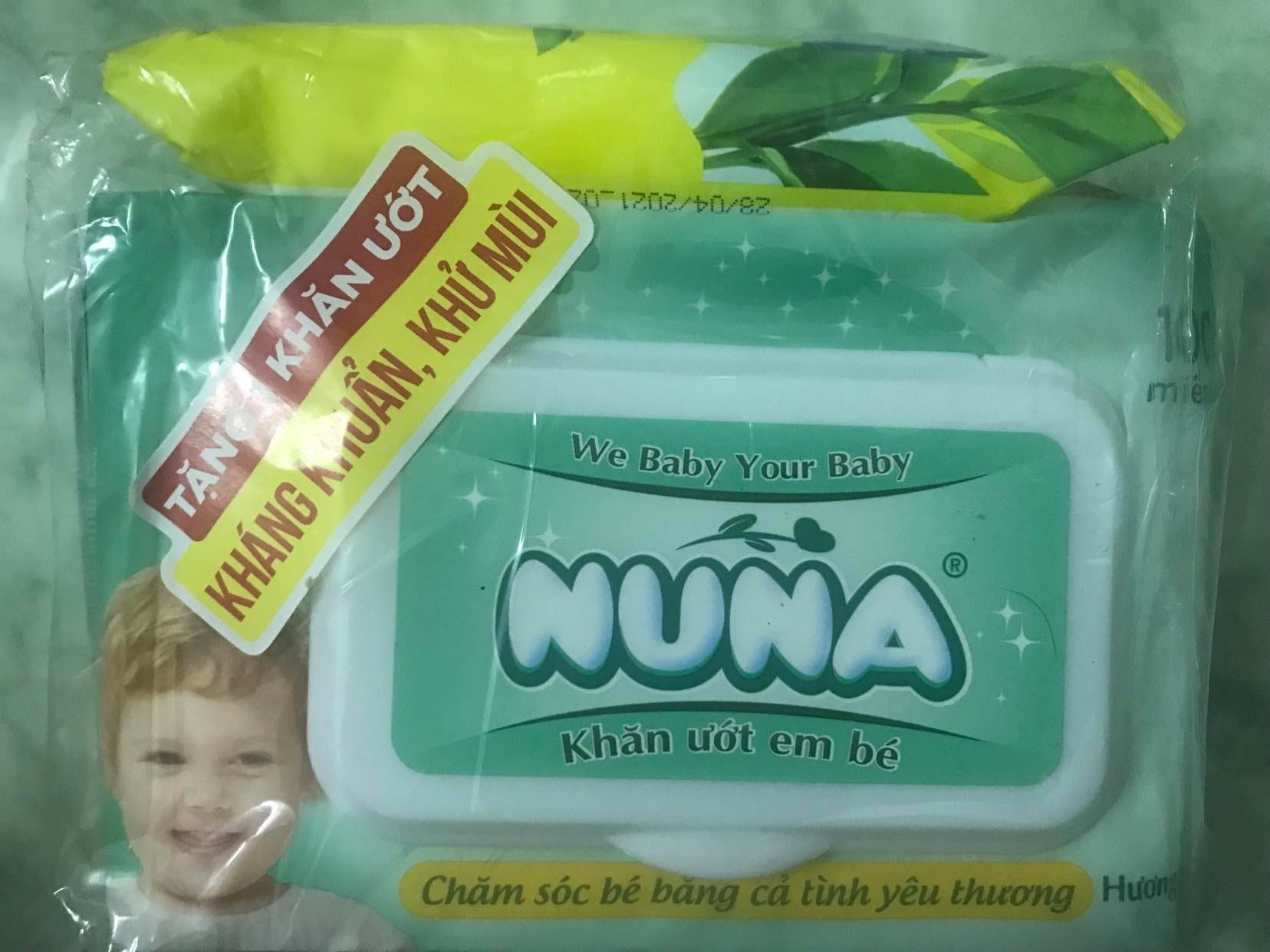 Khăn Ướt Em Bé Nuna 100 Miếng, Khăn Ướt Nuna