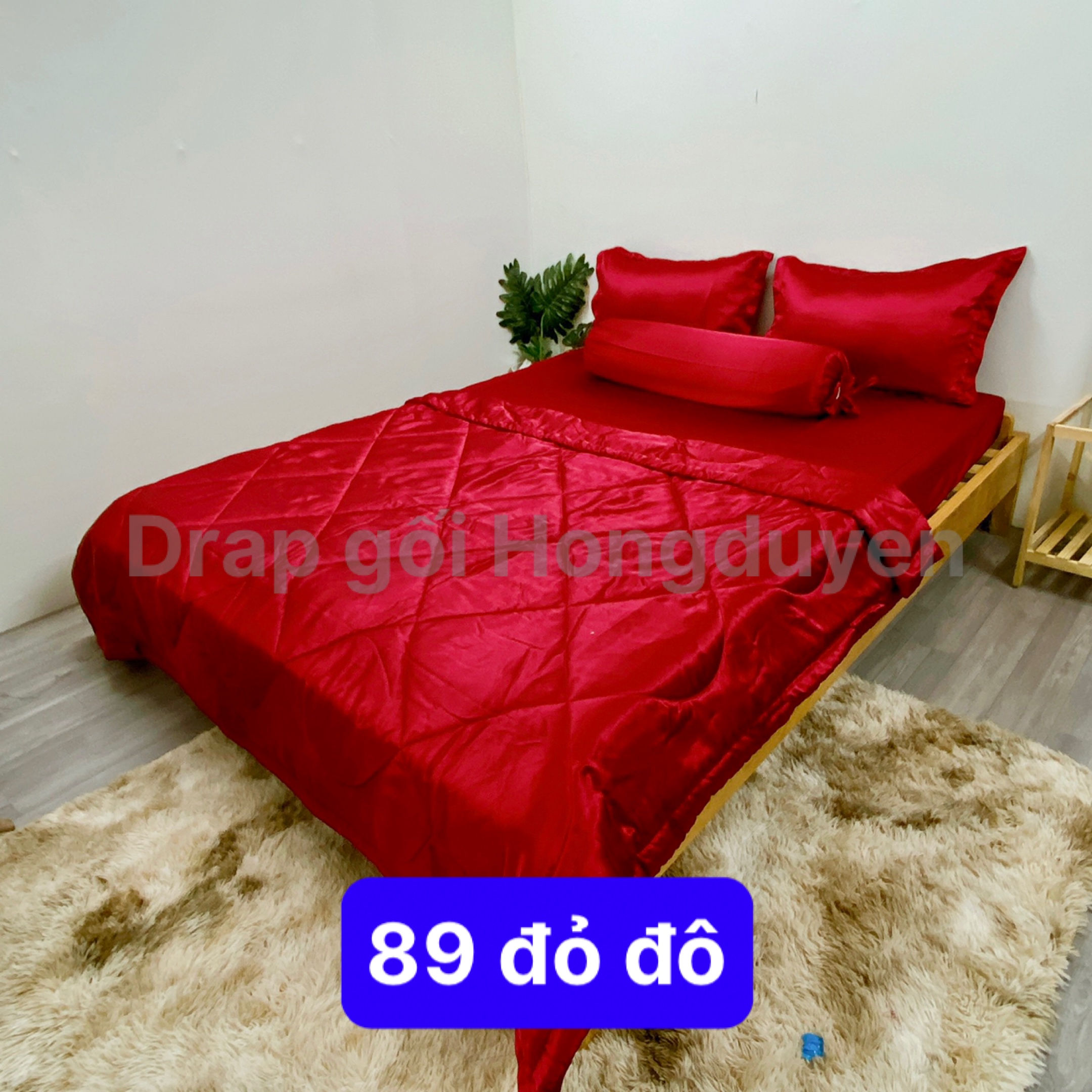 Bộ drap/ga/ra phi bóng trơn 1m6/1m8 màu đỏ đô 89. Bộ drap phi bóng 1 màu. Bộ grap phi bóng. Bộ ra phi bóng. Bộ drap phi lụa. Bộ grap phi lụa. Bộ ga phi lụa. Ga giường-drap giường-grap giường-ra giường.