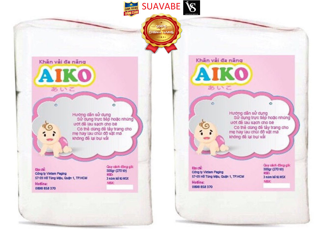 KHĂN VẢI KHÔ ĐA NĂNG AIKO ( 270 TỜ/GÓI )