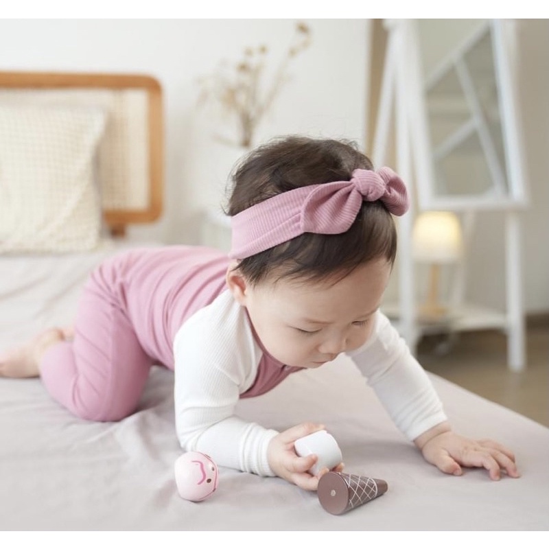 Turban- băng đô cho bé gái 0-6 tháng- Cookie (8 màu)