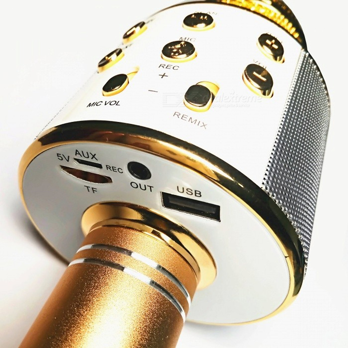 Micro Hát Karaoke Kiêm Loa Bluetooth Không Dây WS 858 Âm Vang