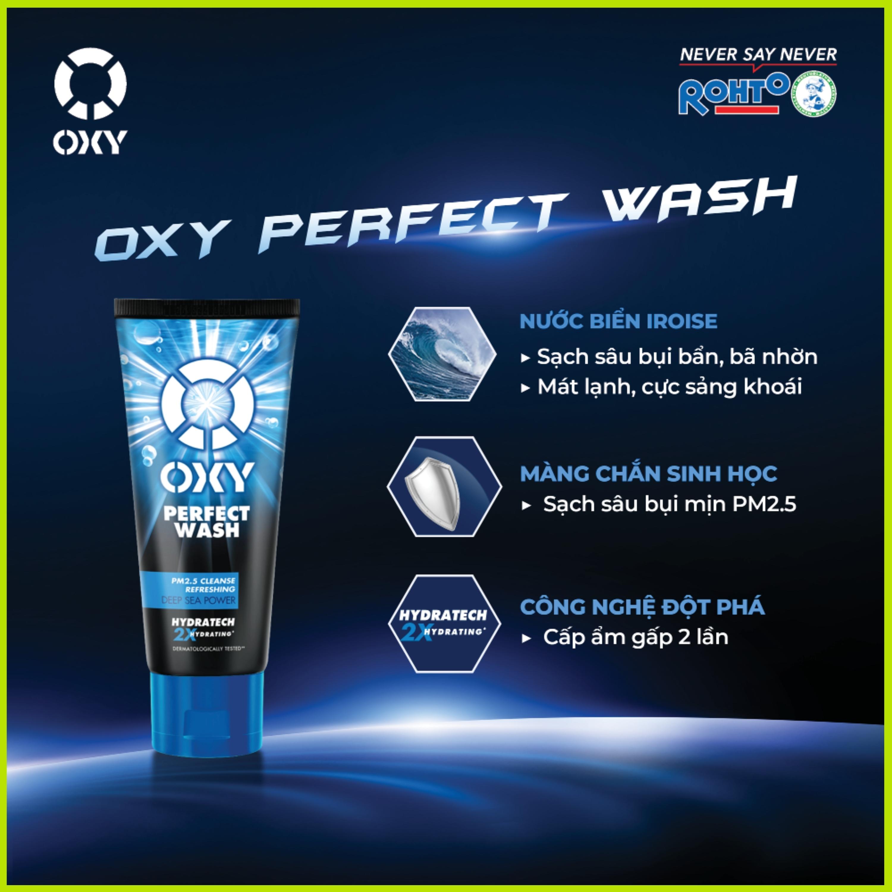 Sữa rửa mặt nam Oxy 100g