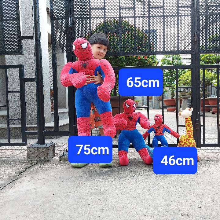 Superman Spider-Man Stuffed Toy 75cm High Quality – Super Big, Super Soft Spider-Man Teddy Bear – a Gift That Will Make Your Baby Love It from the Very First Glance