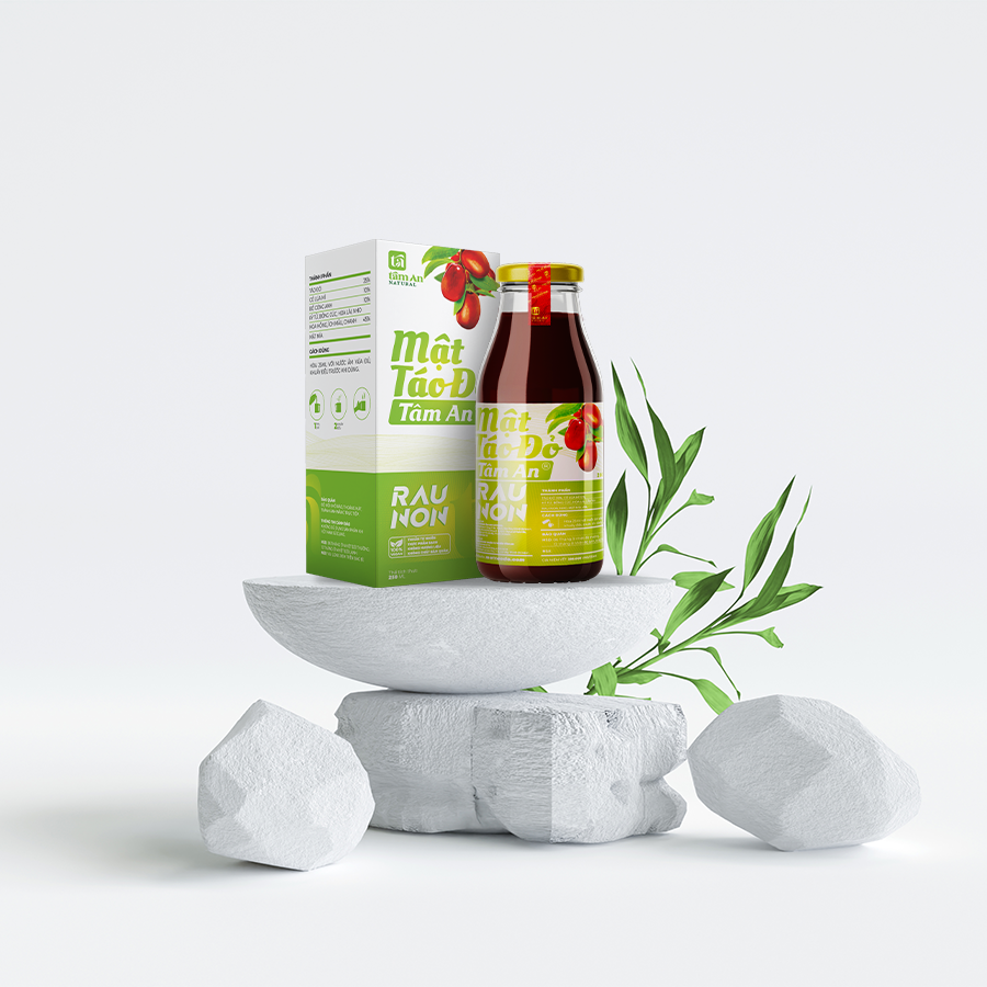 MẬT TÁO ĐỎ RAU NON TÂM AN 250ml