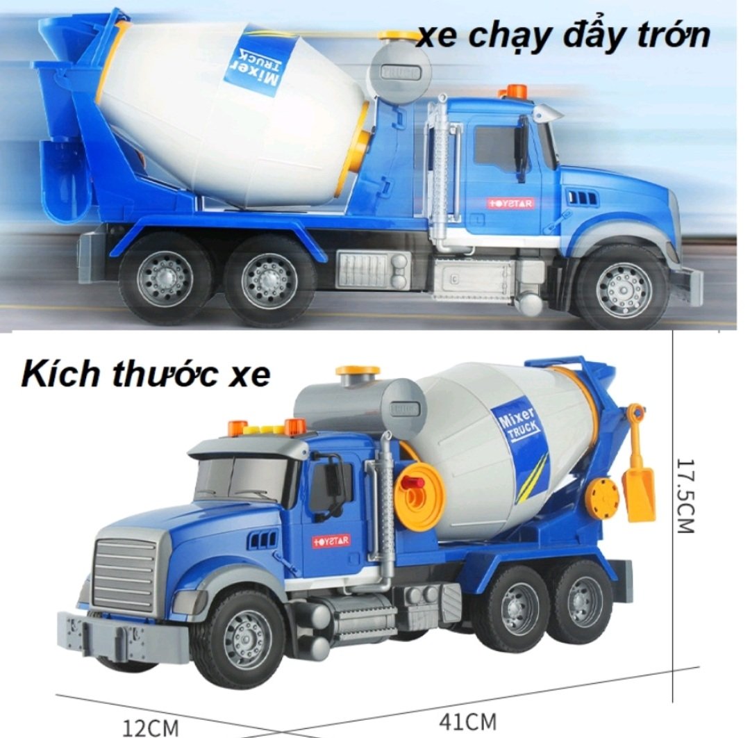 ( HÀNG ĐẸP) XE BỒN TRỘN BÊ TÔNG CÓ NHẠC CAO CẤP