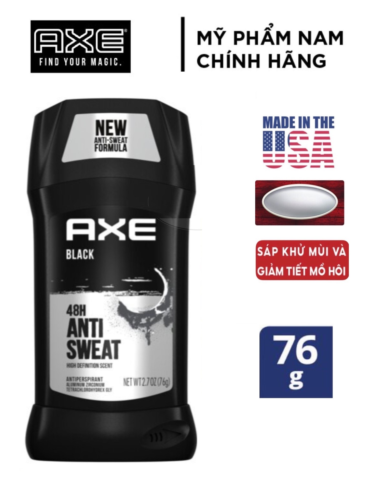 [HCM] Lăn Sáp Khử Mùi AXE 48h Cho Nam - Chọn Mùi