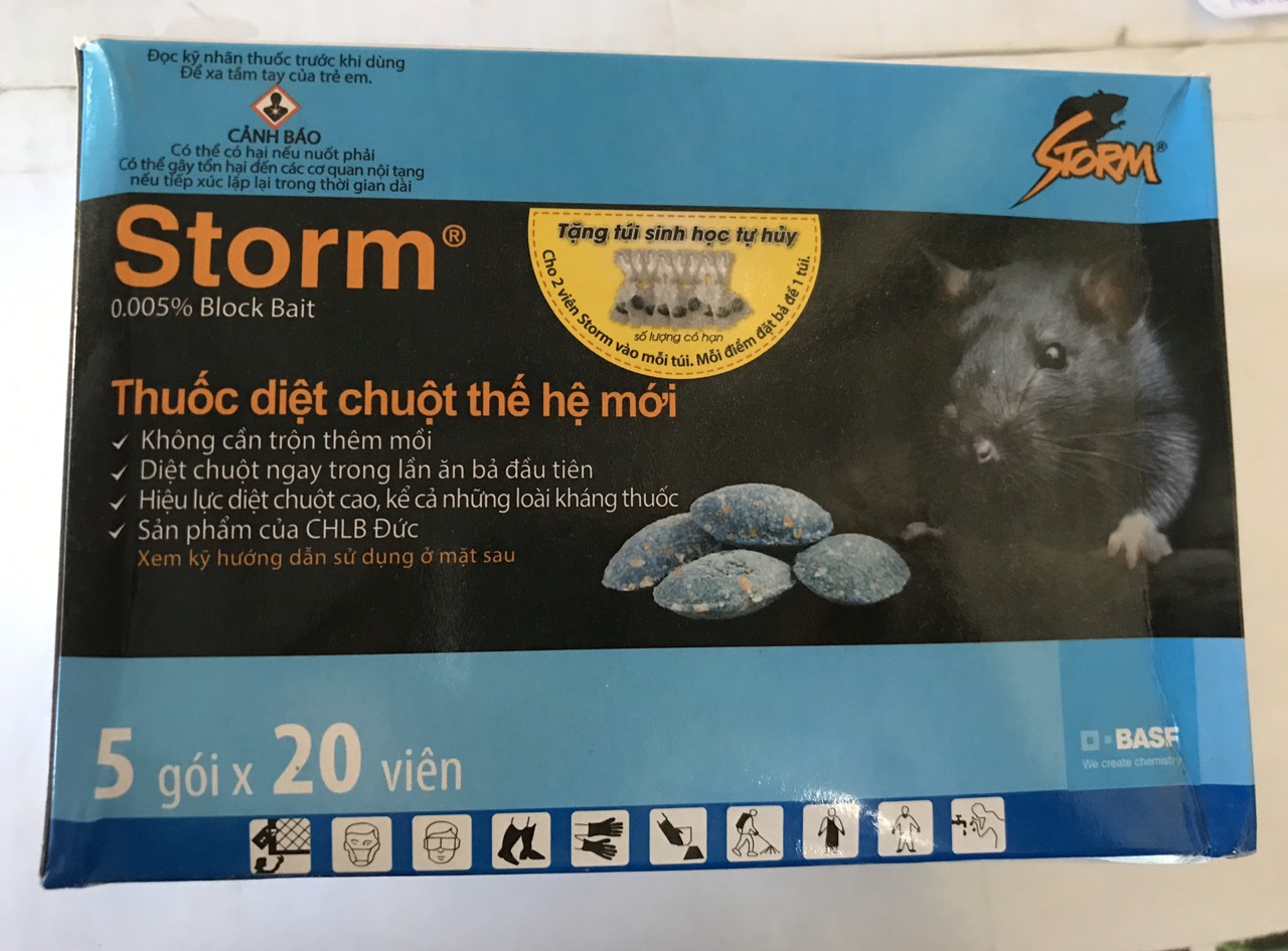 Thuốc diệt chuột Storm - 20 viên/gói