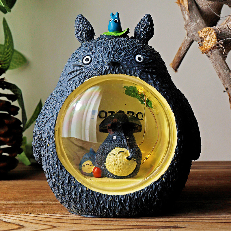 Đèn ngủ TOTORO để bàn trang trí có đèn phát sáng