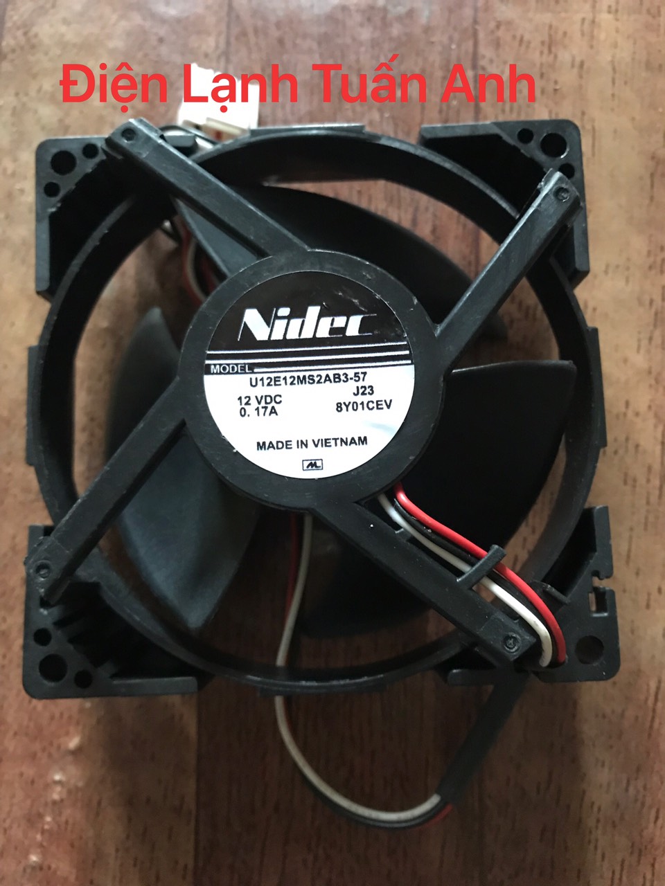 Quạt Tủ Lạnh 3 Dây 12V DC 9cm*9cm