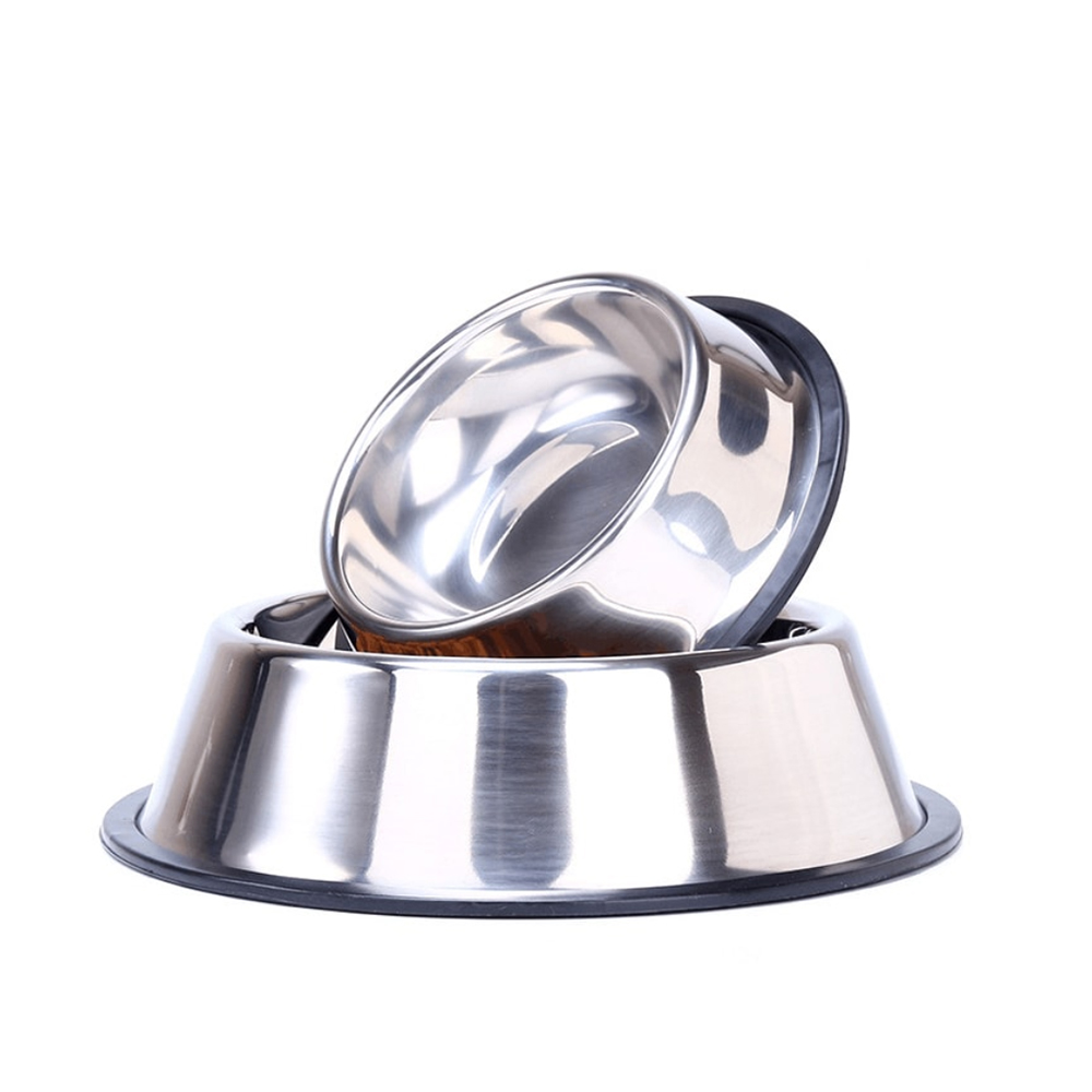 [HOÀN TIỀN 10%]Bát inox chống trượt cho chó mèo Full Size - CutePets