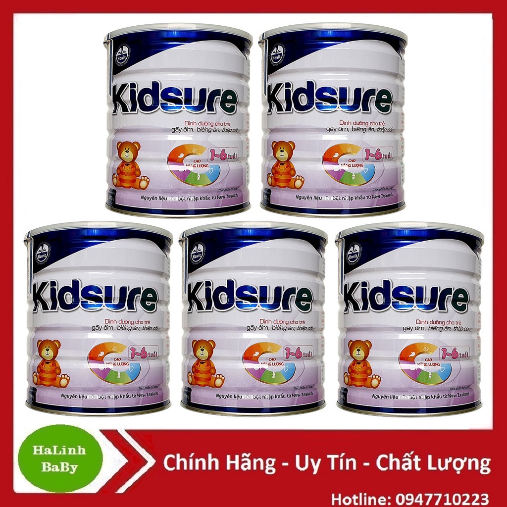 Combo 5 lon Sữa Kidsure 900g (Date mới nhất)..