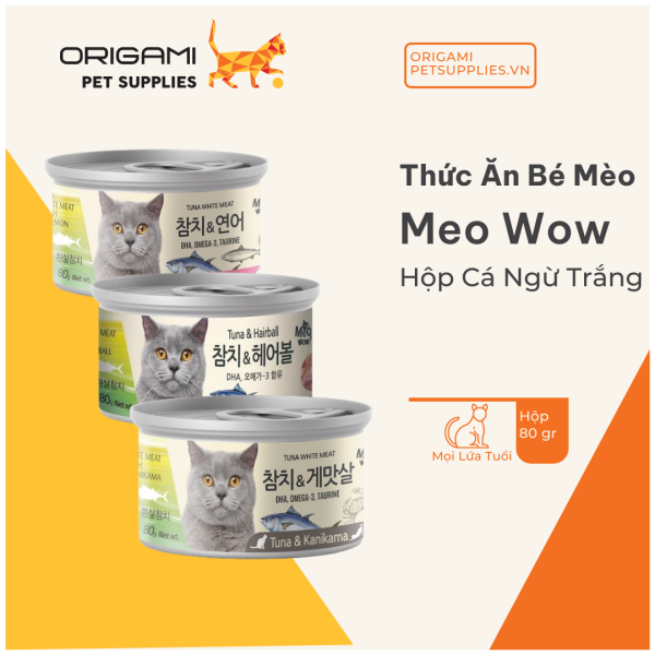 [HCM] Pate Meo Wow - Hộp 80g - Cho Mèo Mọi Lứa Tuổi - Origami Pet