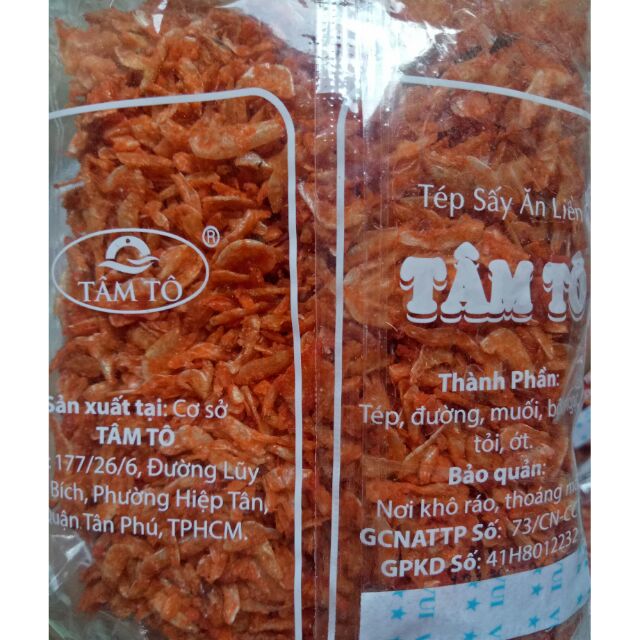 2 bịch tép sấy loại ngon nặng 200g