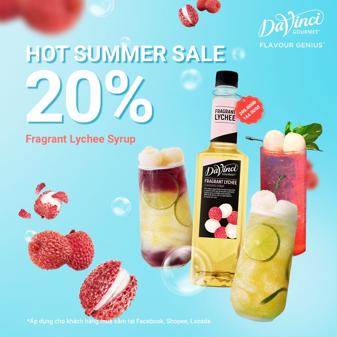 Siro Hương Vải / Fragrant Lychee Syrup - DaVinci Gourmet
