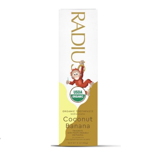 [ HÀNG NHẬP KHẨU ] Kem Đánh Răng Hữu Cơ Cho Bé vị Chuối Dừa Radius 85g