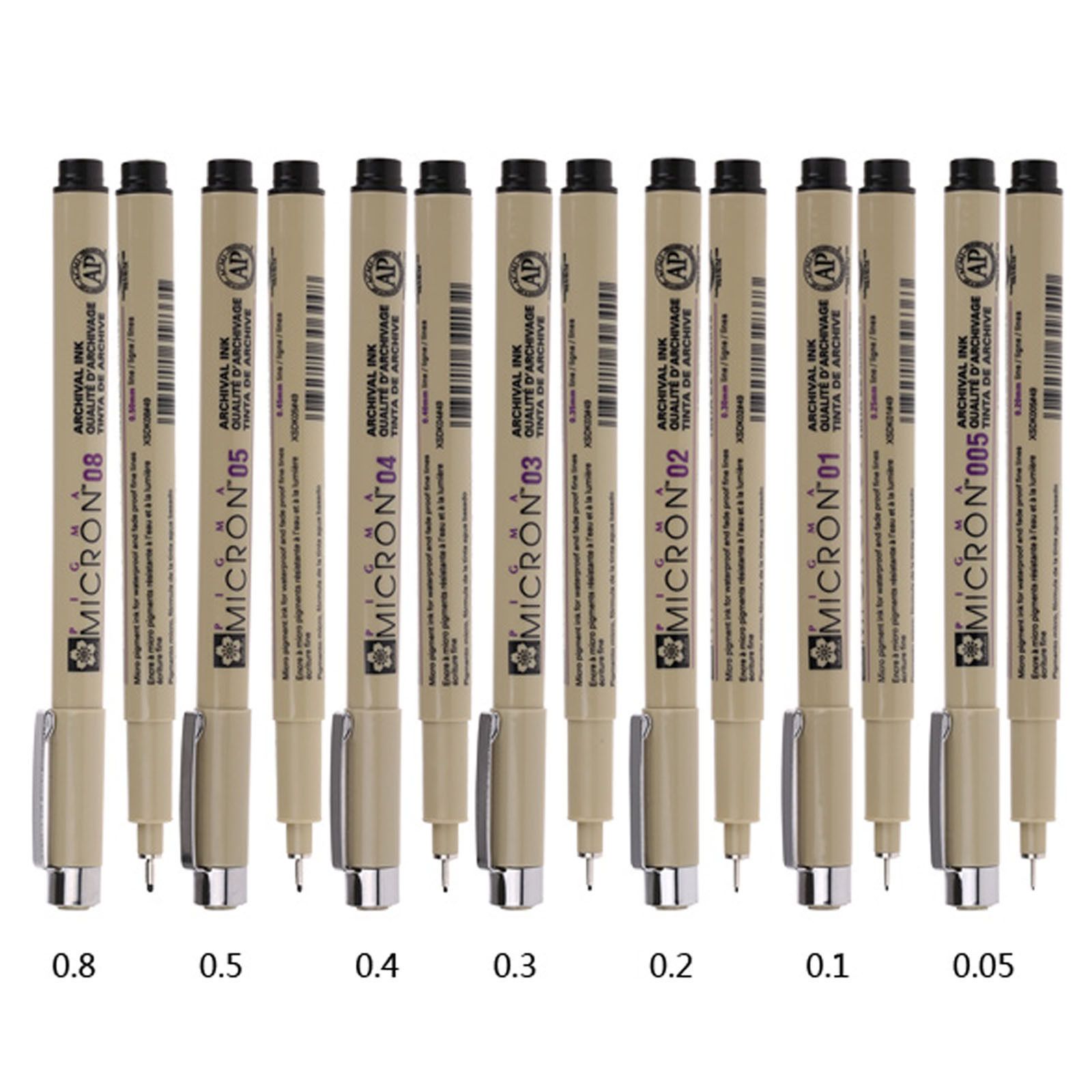 BÚT LINE, BÚT ĐI NÉT SAKURA PIGMA MICRON - MỰC ĐEN