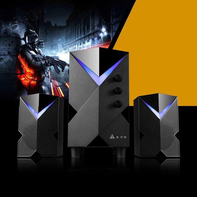 Loa Máy Tính, Loa Vi Tính, Loa Nghe Nhạc, Loa Để Bàn 2.1 Golden Field H8 Âm Thanh Siêu Trầm Hỗ Trợ Bluetooth - Loa Bluetooth - Loa Công Suất Lớn - Loa Soundbar - L