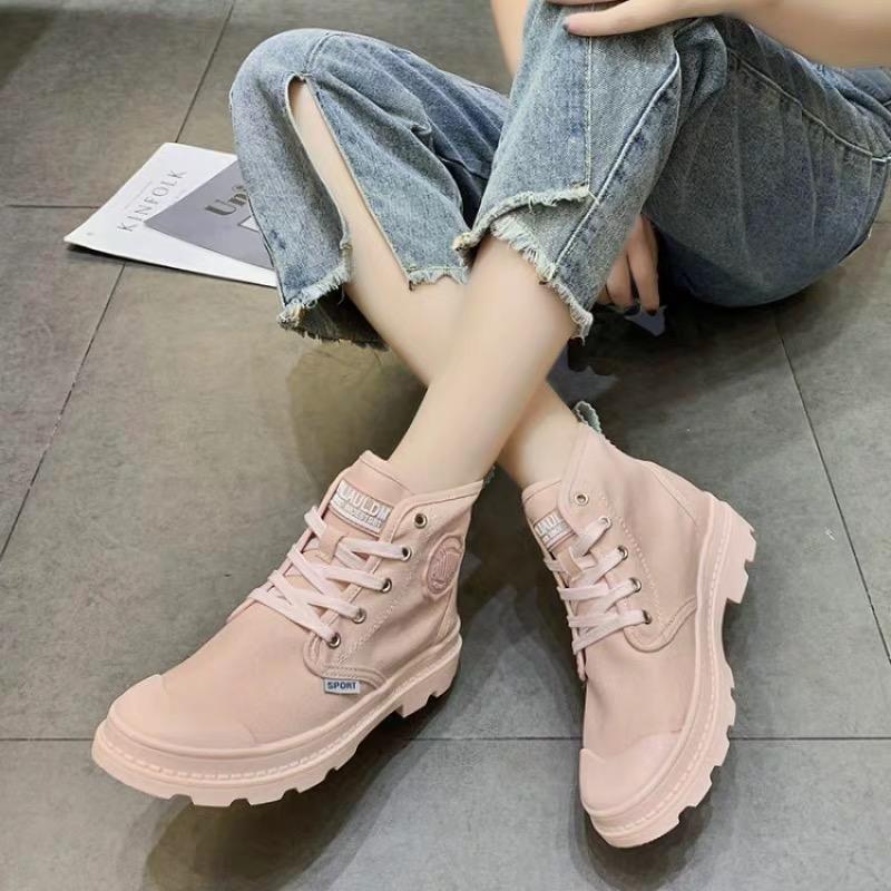 Giầy Nữ Sneaker Cao Cổ (Bốt)  Platinum Unisex (Grab Store)