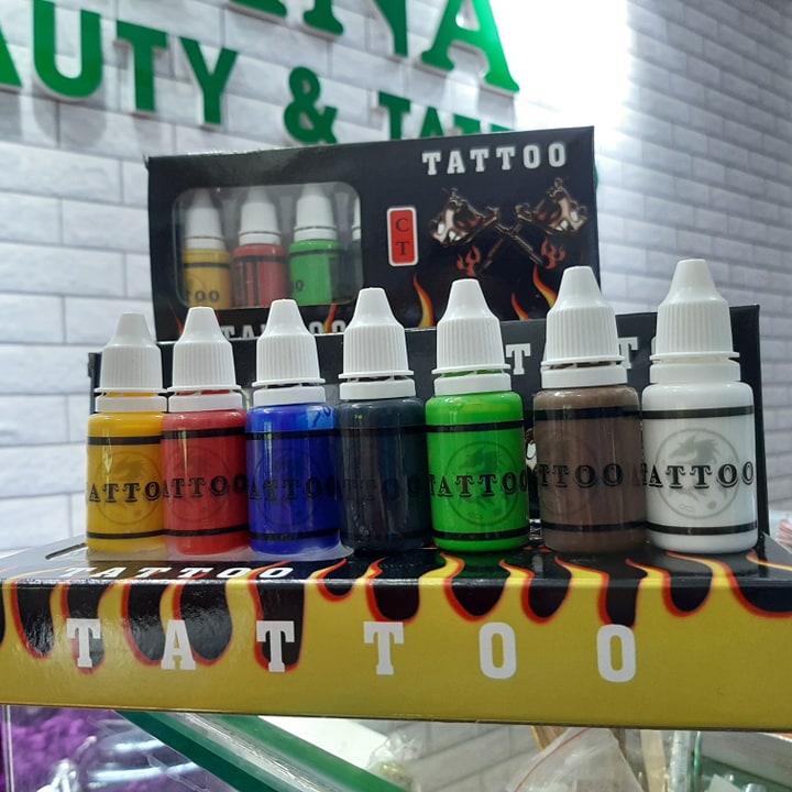 SÉT MỰC TẬP XĂM HÌNH 7 MÀU