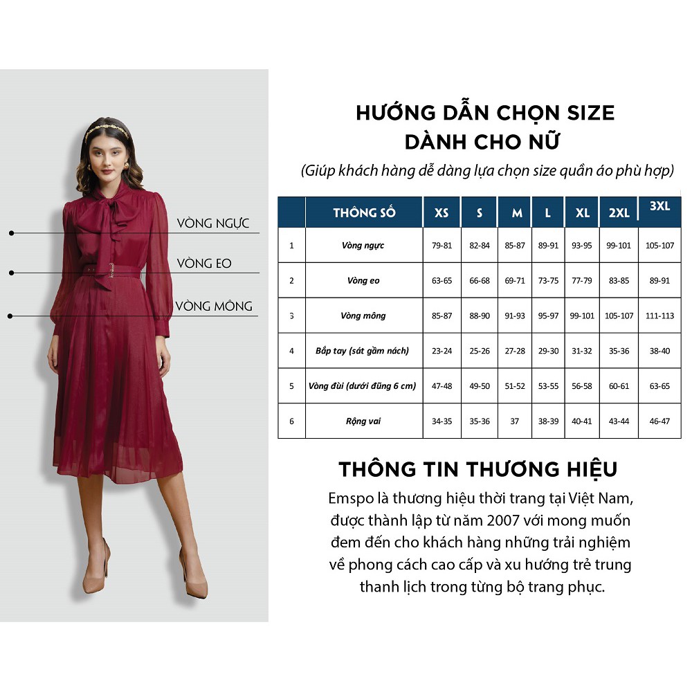 ÁO DÀI CÁCH TÂN CỔ TRÒN EMSPO SML2587