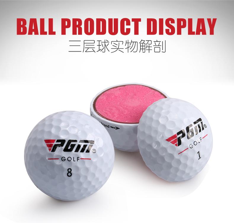 Bóng Chơi Golf Lõi Kép - PGM 3 Layers Golf Ball Set