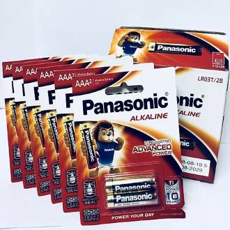 Đôi pin Panasonic AAA Aa 1.5V kiềm loại tốt