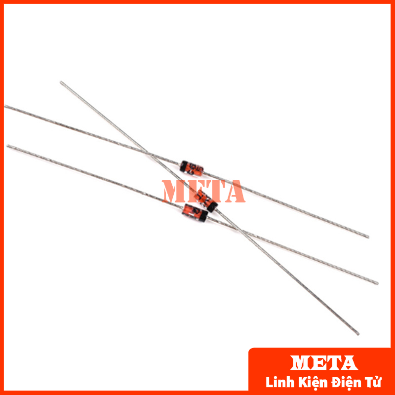 Diode xung 1n4148 450ma 100v chân cắm do-35 dip - diode zenner 4148